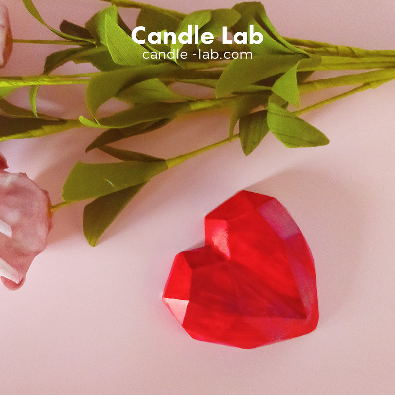3D Geometric Heart Shapes Mold