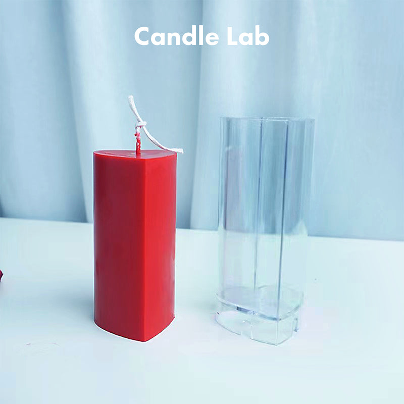Heart Candle Mold Acrylic Plastic Column Candle Making Tool