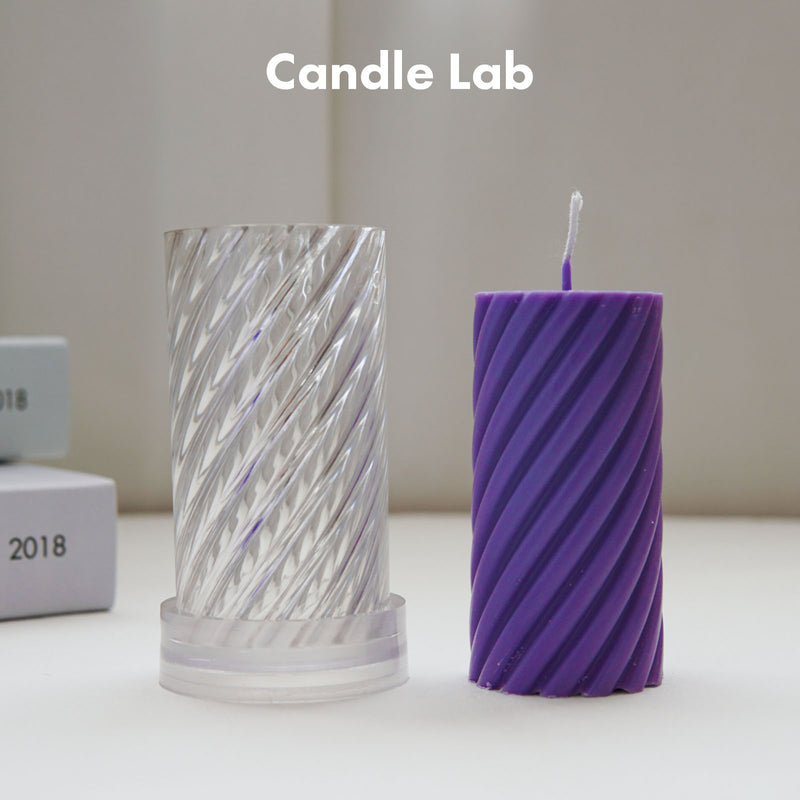  Candle Making Molds Cylinder Soap Mold - 3D Cylinder Shaped  Silicone Mold