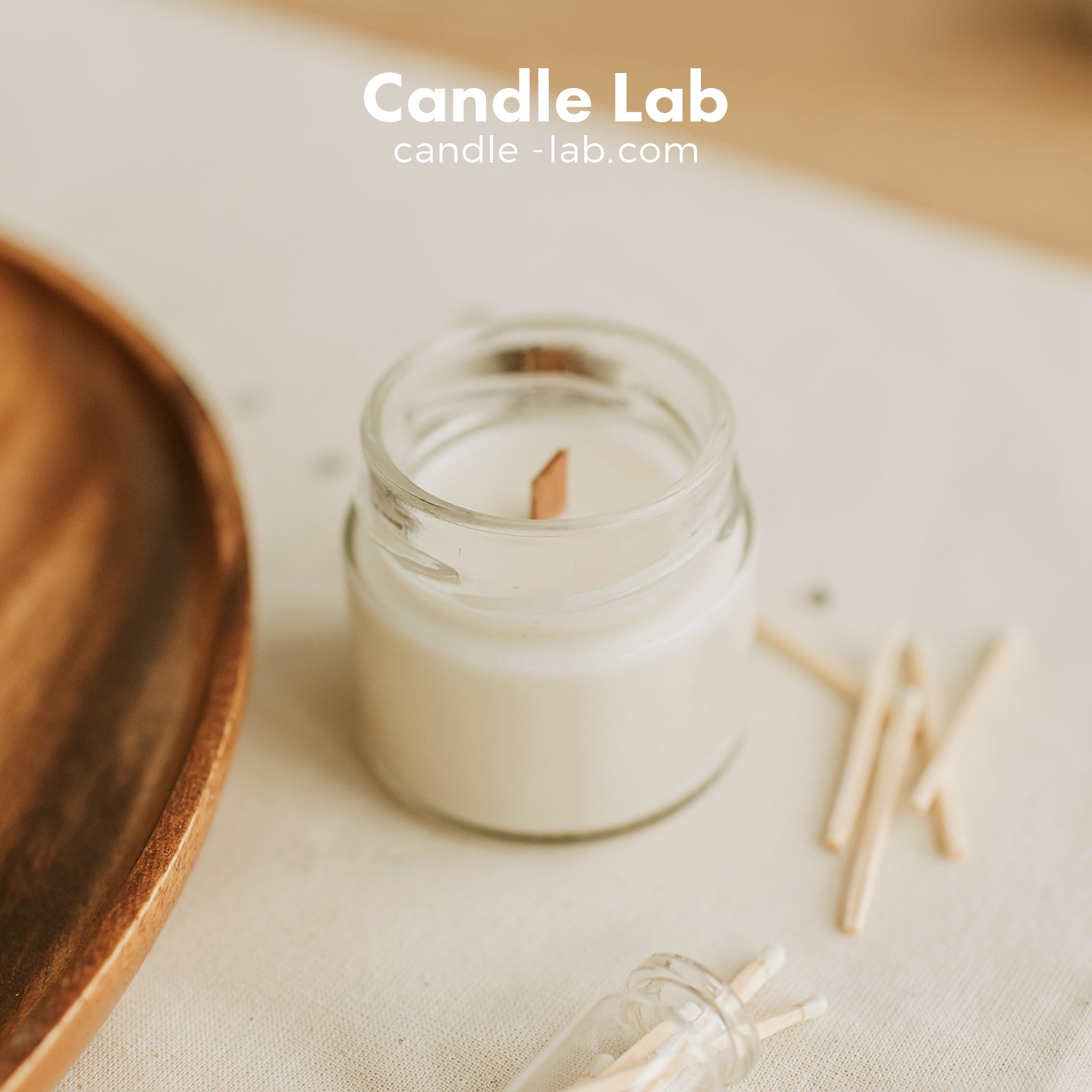 Wooden Candle Wicks Iron Stand Candle Cores